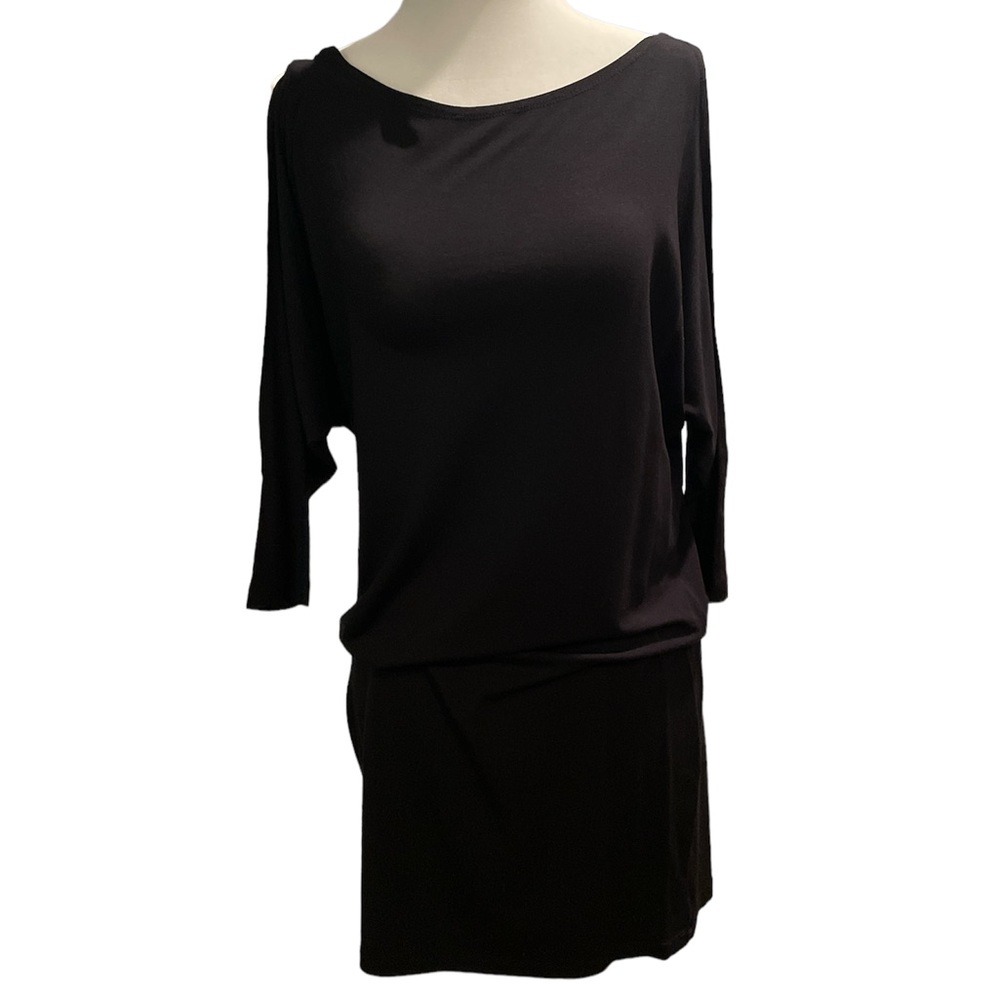 TART collections black split sleeve tunic dress XS